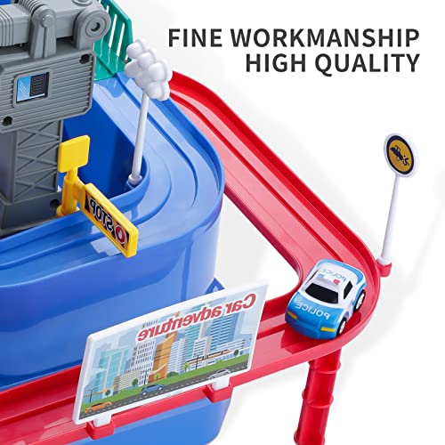 Deals ⌛ Kids Race Track Car Adventure Toy For Toddlers – Car Rescue Adventure Toys Gifts For Boys Age 3 Car Toys For Toddlers 2-4 Years Educational Puzzles Car Toys For 4 5 6 Year Old Boys 👧 Girls 🎉