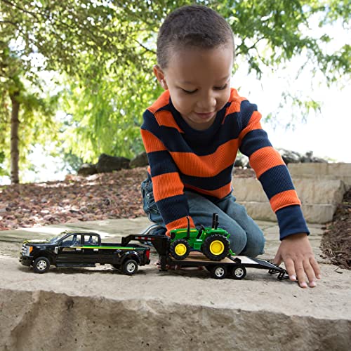 Buy ✔️ ERTL 1:32 Scale Ford F350 Pickup And Tractor Set — Includes John Deere Tractor Ford F350 Pickup And Gooseneck Trailer — 17.25 X 3.2 X 4.5 Inches — Ages 3 Years And Up 👍