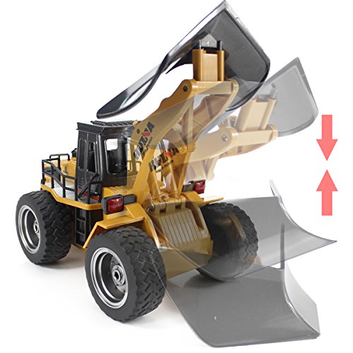 Deals 🛒 Fisca RC Truck Remote Control Snow Plow 6 Channel 2.4G Alloy Snow Sweeper Vehicle 4WD Tractor Toy With Lights For Kid 🛒