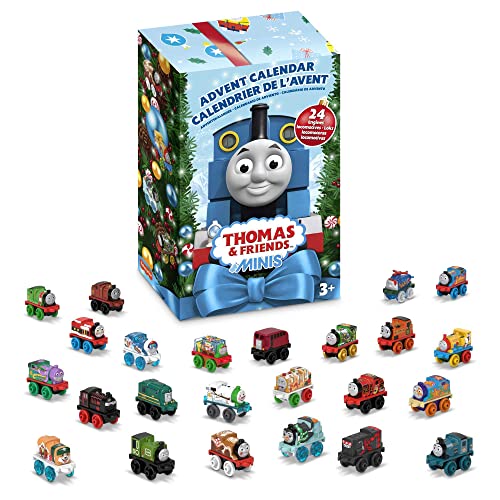Best deal 😍 MINIS Advent Calendar 2022 🎅 Christmas Gift 24 Miniature Toy Trains And Vehicles For Preschool Kids Ages 3 Years And Up 😍