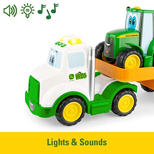Cheapest 🔔 Lights &amp; Sounds Farmin’ Friends Toy Hauling Set With Toy Truck And Backhoe Tractor Toy Ages 18 Months And Up 💯