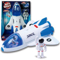 Best reviews of 🤩 Stro Venture Space Shuttle Toy – Plastic Spaceship For Kids With Lights And Sound – Astronaut Figure Openable Cockpit And Compartment Extended Arm – Fun Space Gift Toys For Any Mission &amp; Adventure ✔️
