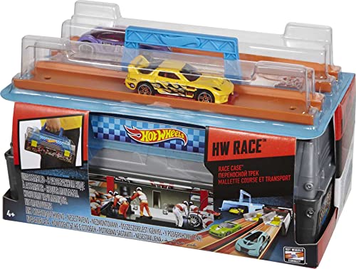 Discount 🤩 Race Case Track Set With 2 Hot Wheels Cars Dual Launcher For Side-By-Side Racing Storage Container Toy For Kids 4 Years Old &amp; Up 🔔