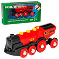 Cheapest ❤️ RIO World 33592 Mighty Red Action Locomotive | Battery Operated Toy Train With Light And Sound Effects For Kids Age 3 And Up 😀