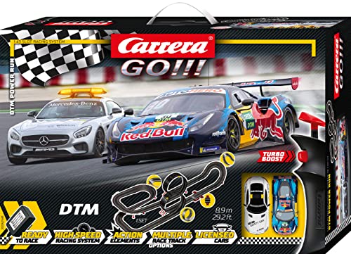 Wholesale 😍 GO!!! 62543 DTM Power Run Electric Powered Slot Car Racing Kids Toy Race Track Set Includes 2 Hand Controllers And 2 DTM Cars In 1:43 Scal 👍