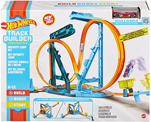 Budget 🔔 Track Set And 1:64 Scale Toy Car Track And Loop Building Kit With Adjustable Set-Ups And Jump Infinity Loop Kit ⌛