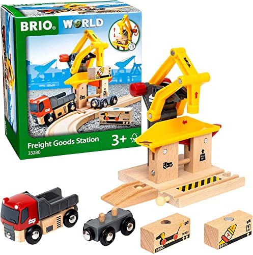 Best Sale 🌟 RIO World – 33280 Freight Goods Station | Toy Train Accessories For Kids Age 3 And Up  Green 😉