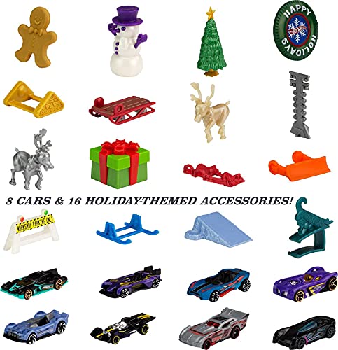 Top 10 👍 2021 Advent Calendar With 24 Surprises That Include 8 1:64 Scale Vehicles &amp; Other Cool Accessories Plus A Play Pane Mat For Collectors &amp; Kids 3 Years Old &amp; Up 🤩
