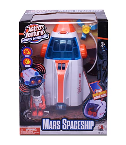Deals ⌛ Stro Venture Space Shuttle Toy Mars Mission Spaceship For Kids With Lights And Sound Astronaut Figure Capsula And Accessories Fun Space Gift Toys For Any Mission &amp; Adventure 😍