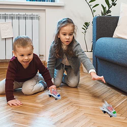 New 😉 Light Up Space Shuttle Toys Battery Operated Spaceship Toy With LEDs Sound And Push And Go Motion NASA Toys Outer Space Shuttle Toy Gifts For Boys And 👧 Girls Set Of 3 👍