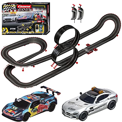 Wholesale 😍 GO!!! 62543 DTM Power Run Electric Powered Slot Car Racing Kids Toy Race Track Set Includes 2 Hand Controllers And 2 DTM Cars In 1:43 Scal 👍