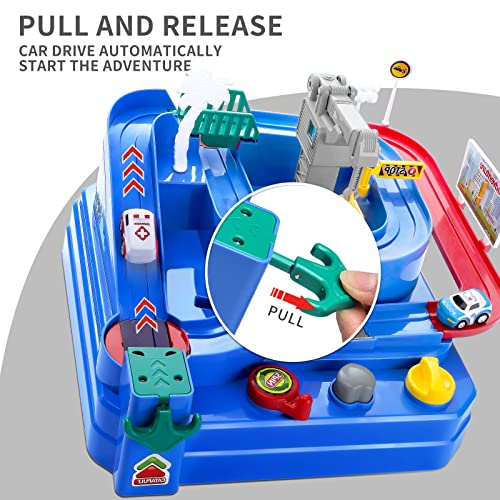 Deals ⌛ Kids Race Track Car Adventure Toy For Toddlers – Car Rescue Adventure Toys Gifts For Boys Age 3 Car Toys For Toddlers 2-4 Years Educational Puzzles Car Toys For 4 5 6 Year Old Boys 👧 Girls 🎉