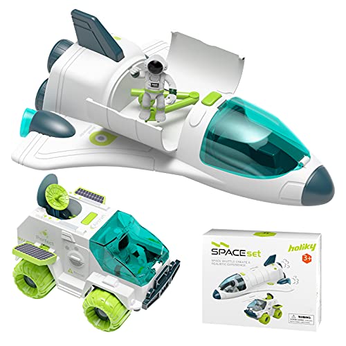 Cheap 🤩 Space Shuttle Toys For 3 4 5 6 7 Year Old Boys [Lights &amp; Sounds] Space Toys For Kids 3-5 With 2 Astronauts Toy Shuttle And Rover Spaceship Toys Playsets 🥳 Birthday Easter Boys 👧 Girls 😍