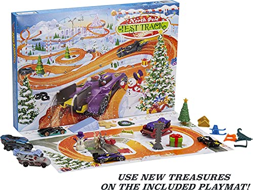 Top 10 👍 2021 Advent Calendar With 24 Surprises That Include 8 1:64 Scale Vehicles &amp; Other Cool Accessories Plus A Play Pane Mat For Collectors &amp; Kids 3 Years Old &amp; Up 🤩