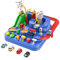 Hot Sale 🛒 Toddler Toys For 3 4 5 Years Old Boys 👧 Girls Car Adventure Toys City Rescue With 4 Mini Cars,Race Tracks Car Toys For Boys Age 3-5 🎂 Birthday Gifts For 3-5 Year Old Boys 👧 Girls 10.2×10.2×7.2in ❤️