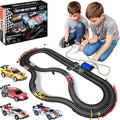 Coupon 👍 Slot Car Race Track Sets – Battery Or Electric Race Car Track With 4 Cars Dual Electric Race Track W/ 2 Remotes Lap Counter &amp; Lights For 👧 Girls &amp; Boys Age 8-12 ❤️
