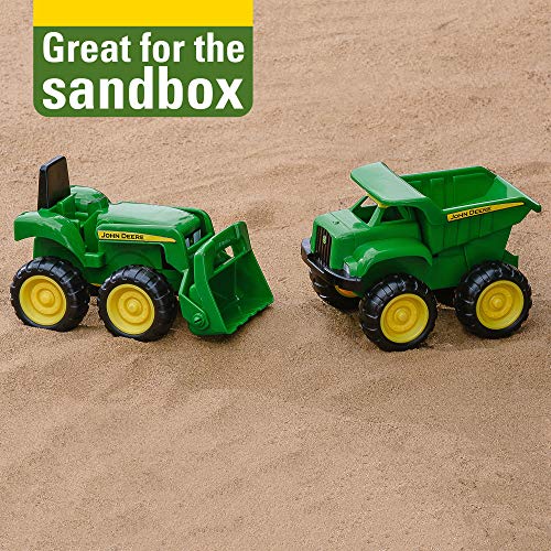 Brand new 😍 Sandbox Vehicle Set — Includes Dump Truck Toy And Tractor Toy With Loader — Girl And Boy Toys — Ages 18 Months And Up — 6 Inch — 2 Count ⌛