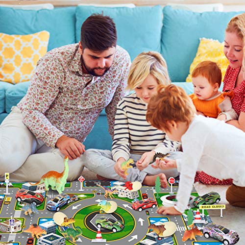 Coupon ⌛ Dinosaur Toys For Kids 3-5 Dinosaur Truck Carrier Transport Truck Dinosaurs Toys For Boys And 👧 Girls 3 4 5 6 Years Old With Dino Eggs 23 Pcs Kids Toys Dinosaur 🌟